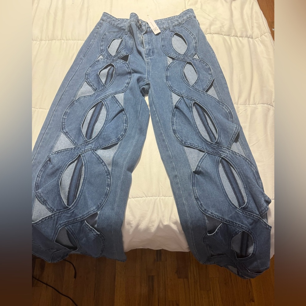 Stylish Blue Flare & Wide Leg Jeans